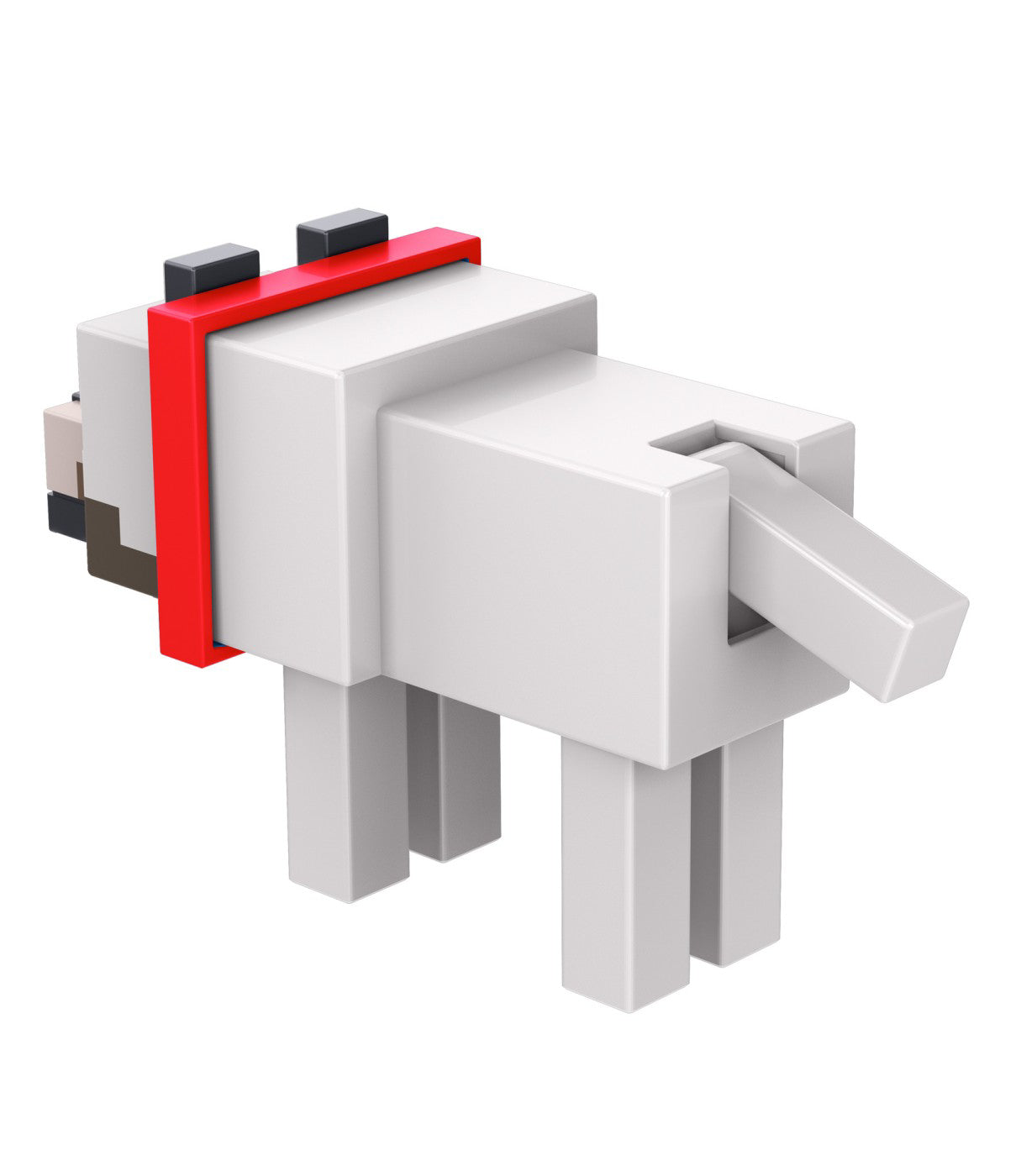 MINECRAFT CRAFT A BLOCK FIGURINA TAMED WOLF 8CM