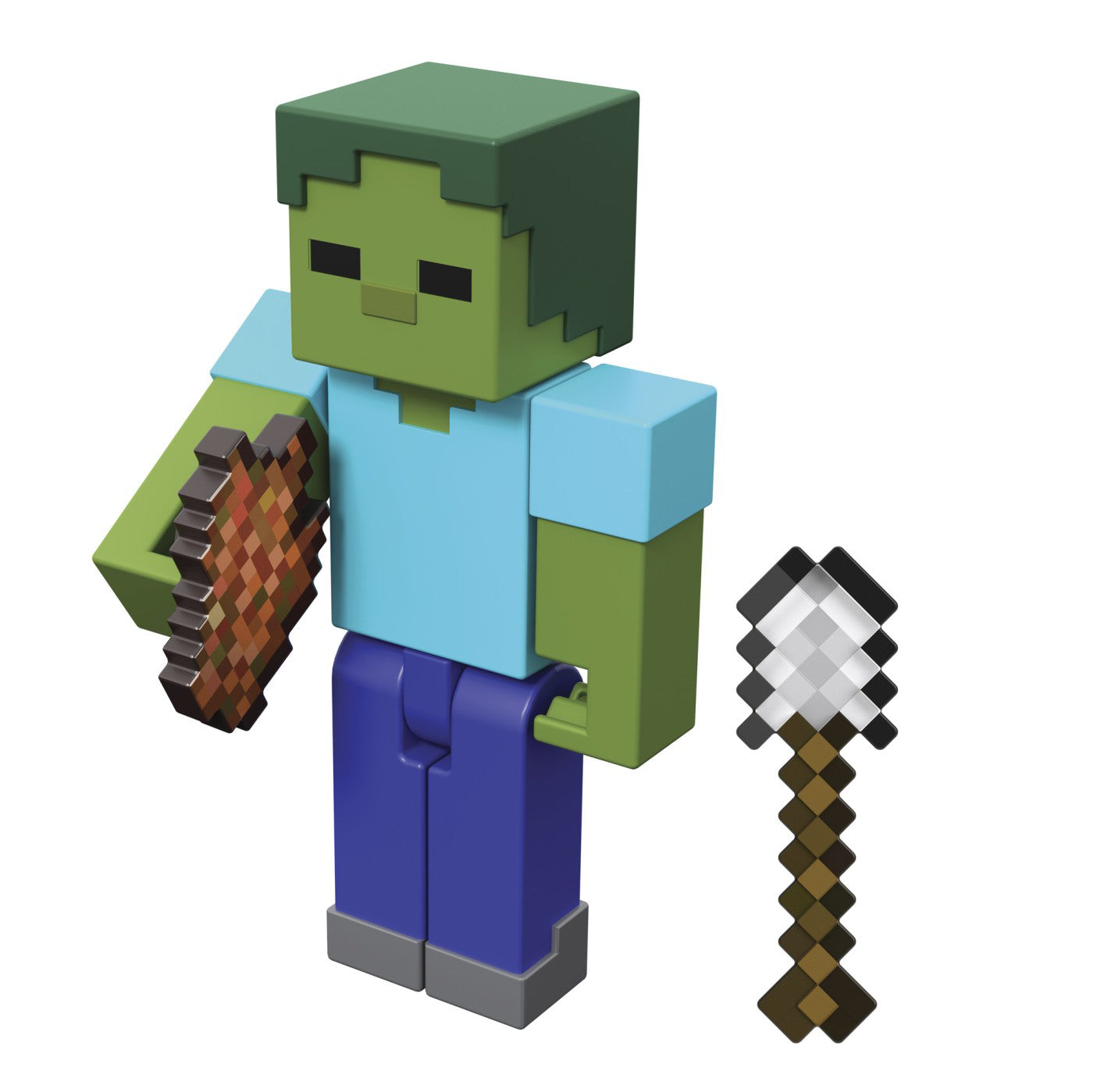 MINECRAFT CRAFT A BLOCK FIGURINA ZOMBIE 8CM