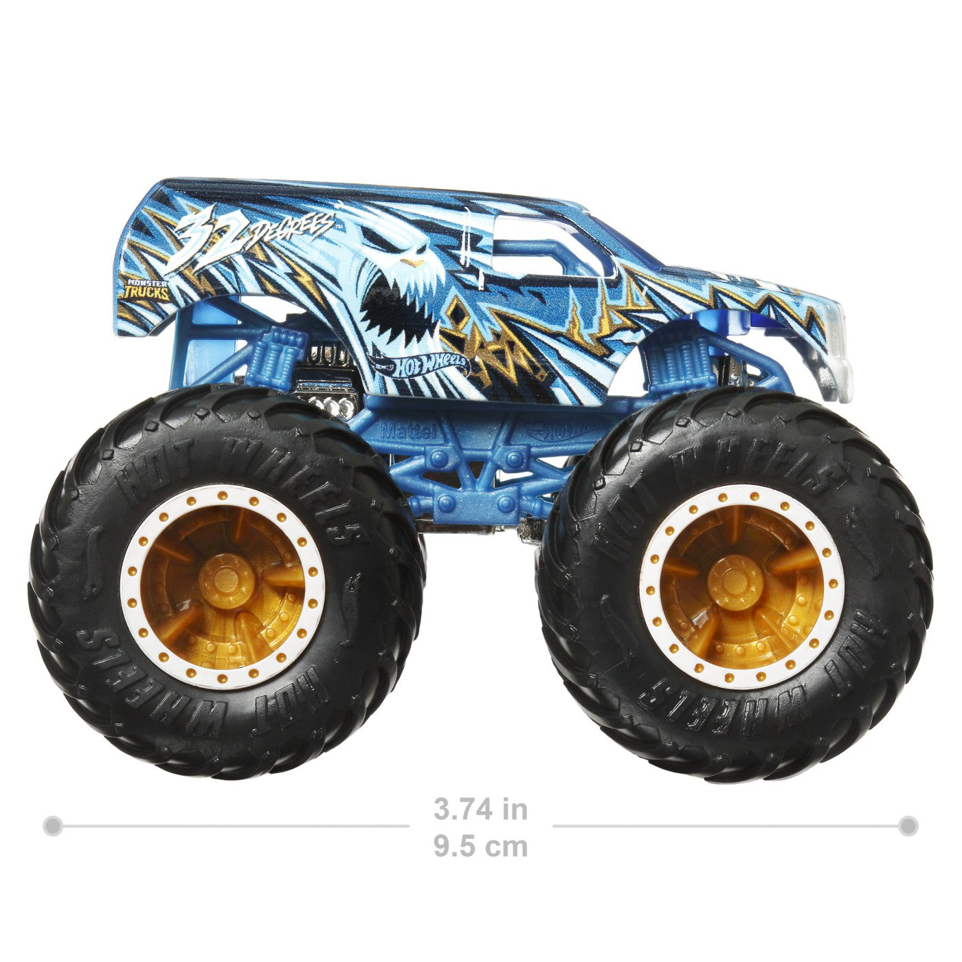 HOT WHEELS MONSTER TRUCK SI MASINUTA METALICA 32 DEGREES