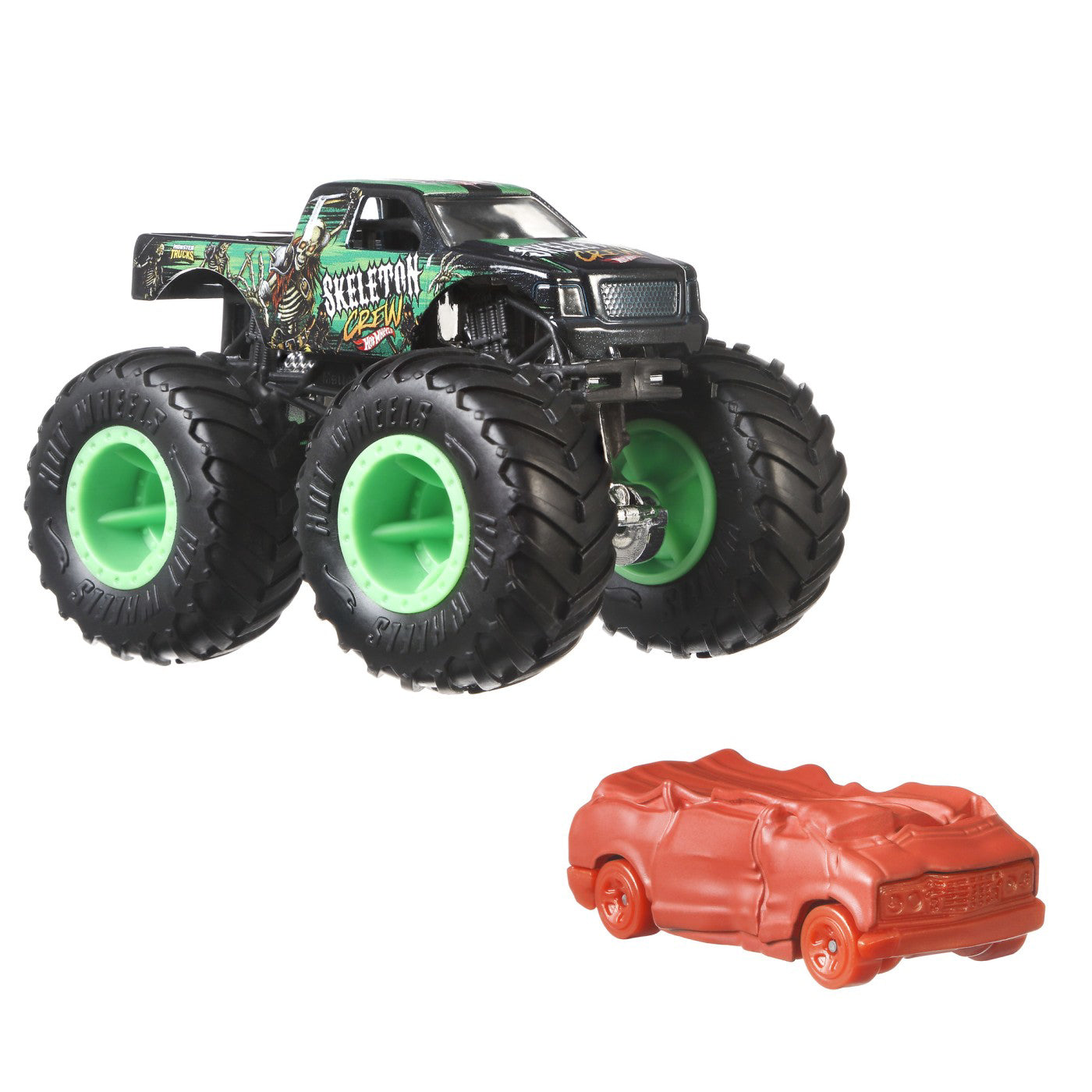 HOT WHEELS MONSTER TRUCK SI MASINUTA METALICA SKELETON CREW