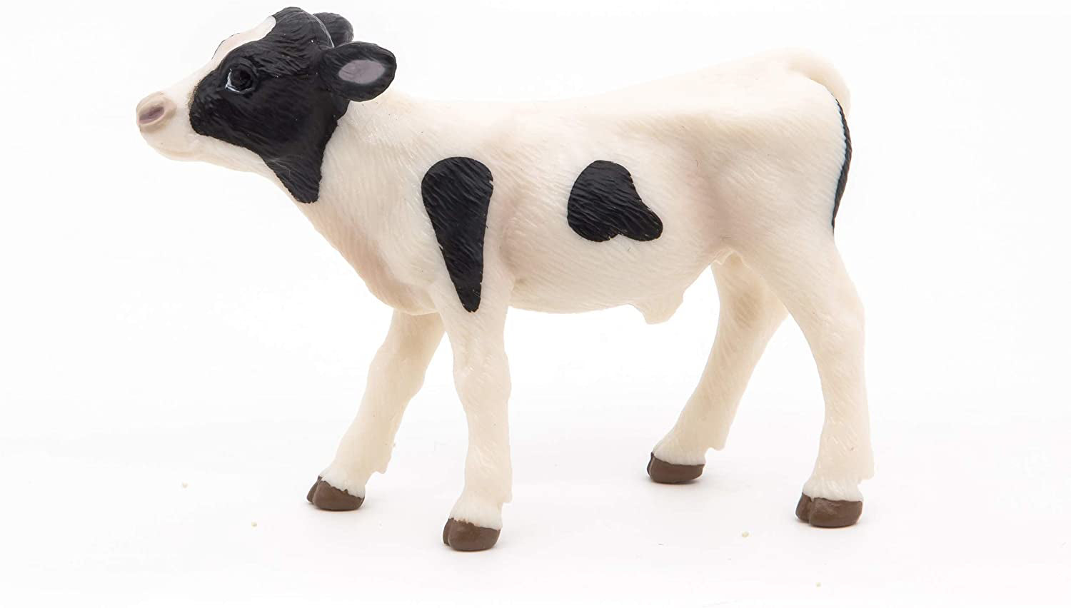 PAPO FIGURINA VITEL ALB CU NEGRU