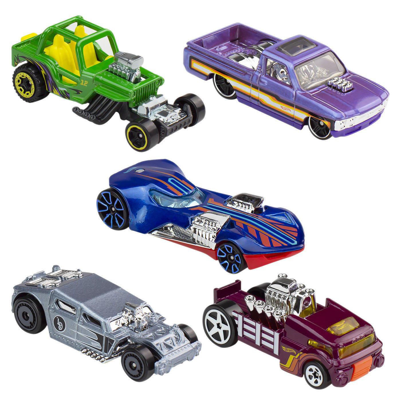 SET 5 MASINI HOT WHEELS EXPOSED ENGINES