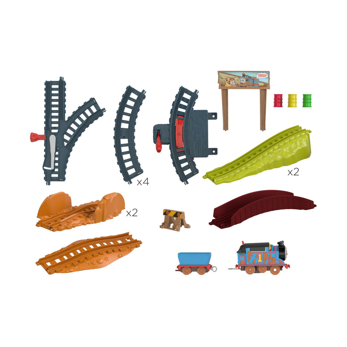THOMAS SET DE JOACA CU LOCOMOTIVA MUDDY MOTORIZATA SI ACCESORII