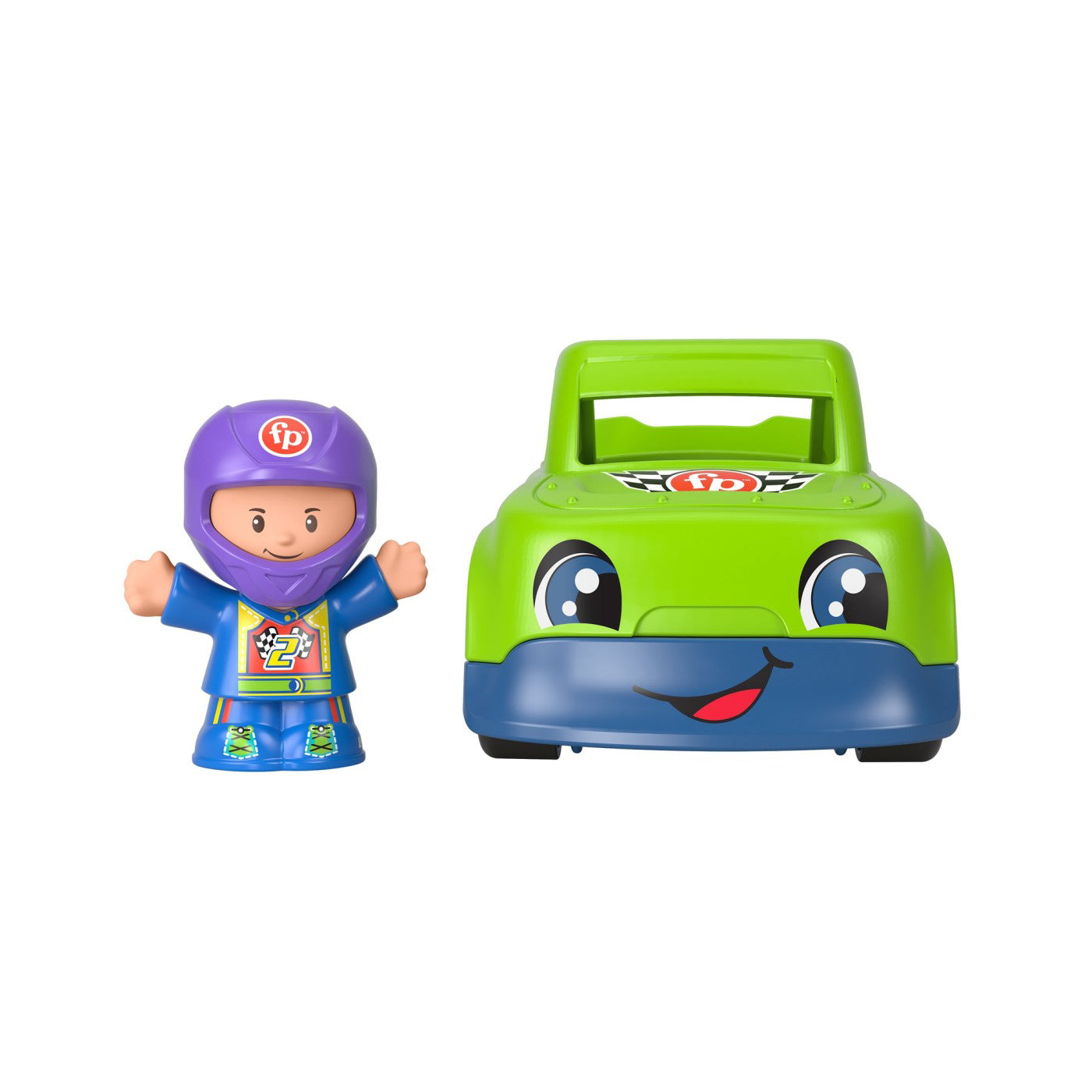FISHER PRICE LITTLE PEOPLE VEHICUL RACE 10CM