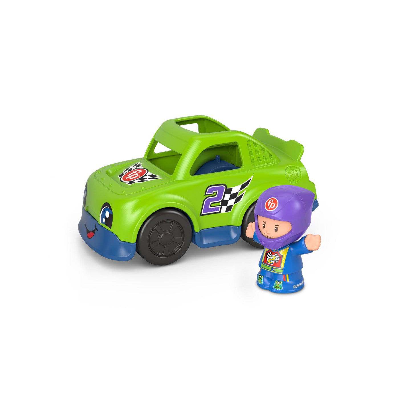 FISHER PRICE LITTLE PEOPLE VEHICUL RACE 10CM