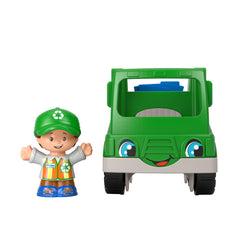 FISHER PRICE LITTLE PEOPLE VEHICUL CAMION RECICLARE 10CM