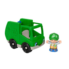 FISHER PRICE LITTLE PEOPLE VEHICUL CAMION RECICLARE 10CM
