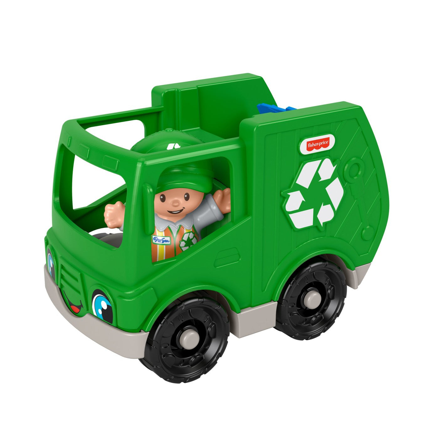 FISHER PRICE LITTLE PEOPLE VEHICUL CAMION RECICLARE 10CM