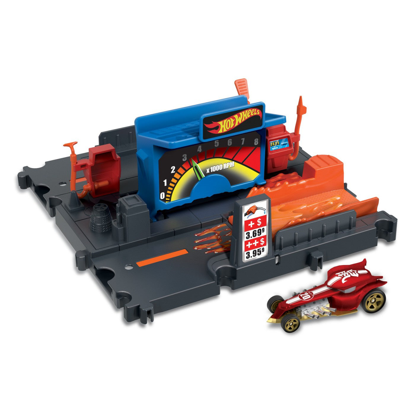HOT WHEELS CITY EXPLORER PISTA FUEL STATION SHIFT