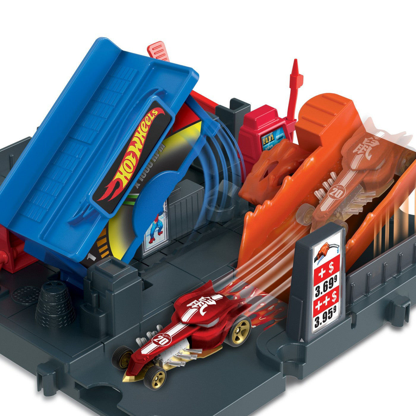 HOT WHEELS CITY EXPLORER PISTA FUEL STATION SHIFT