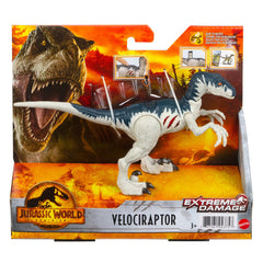 JURASSIC WORLD EXTREME DAMAGE DINOZAUR VELOCIRAPTOR