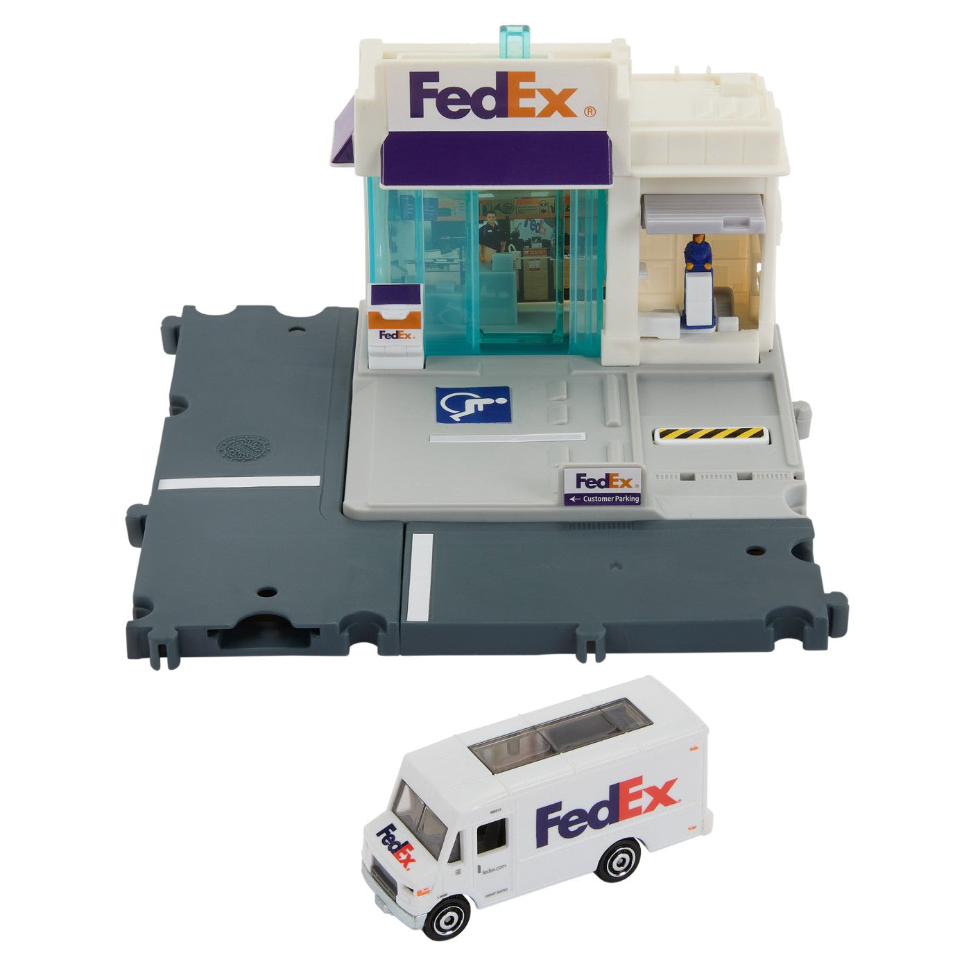 MATCHBOX SET ACTION DRIVERS CENTRUL DE COLETE FEDEX