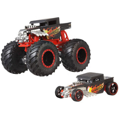 HOT WHEELS MONSTER TRUCK SI MASINUTA METALICA BONE SHAKER