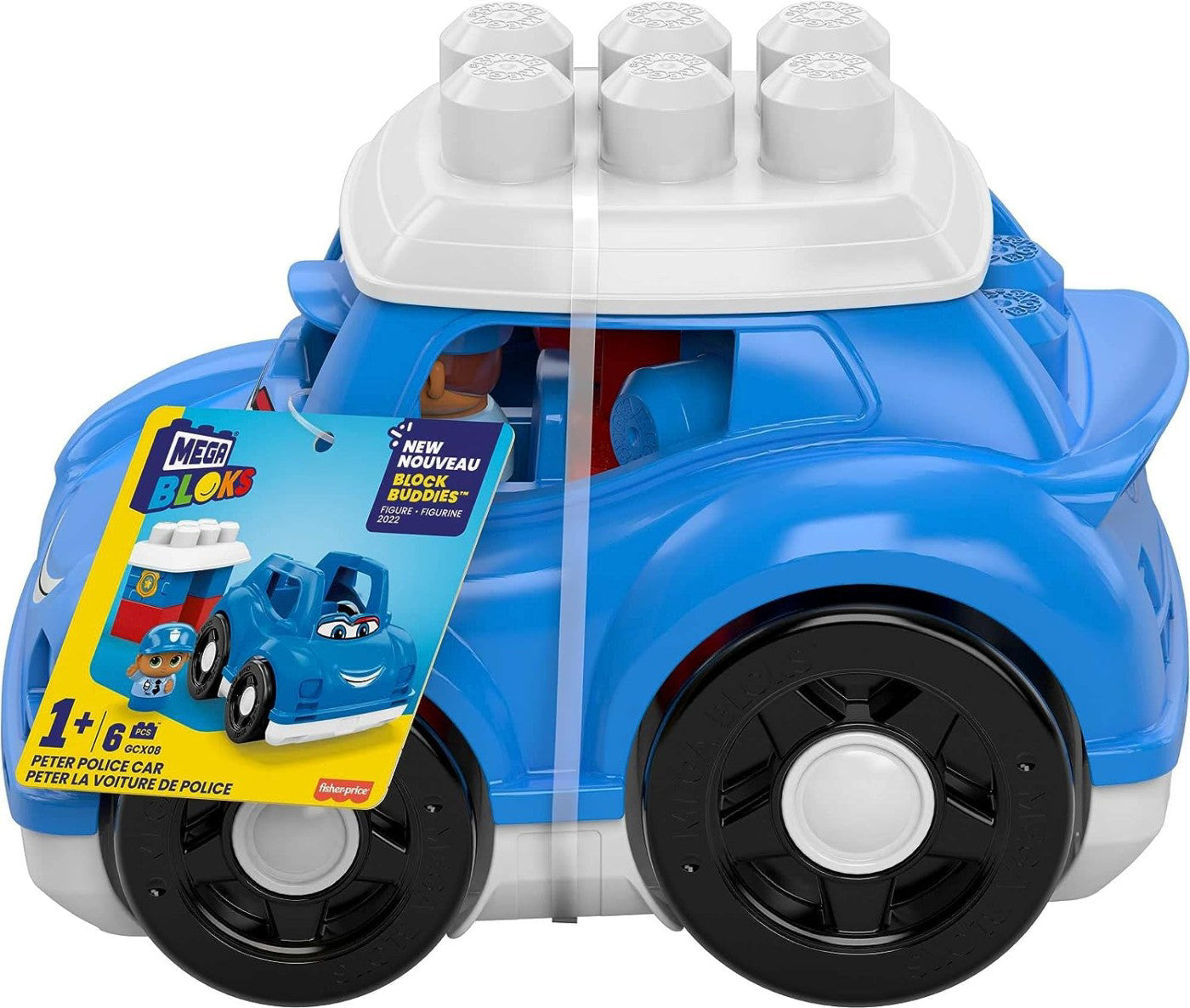 MEGA BLOKS FIRST BUILDERS VEHICUL PETER POLICE