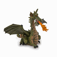 PAPO FIGURINA DRAGON VERDE INARIPAT CU FLACARA
