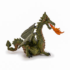 PAPO FIGURINA DRAGON VERDE INARIPAT CU FLACARA