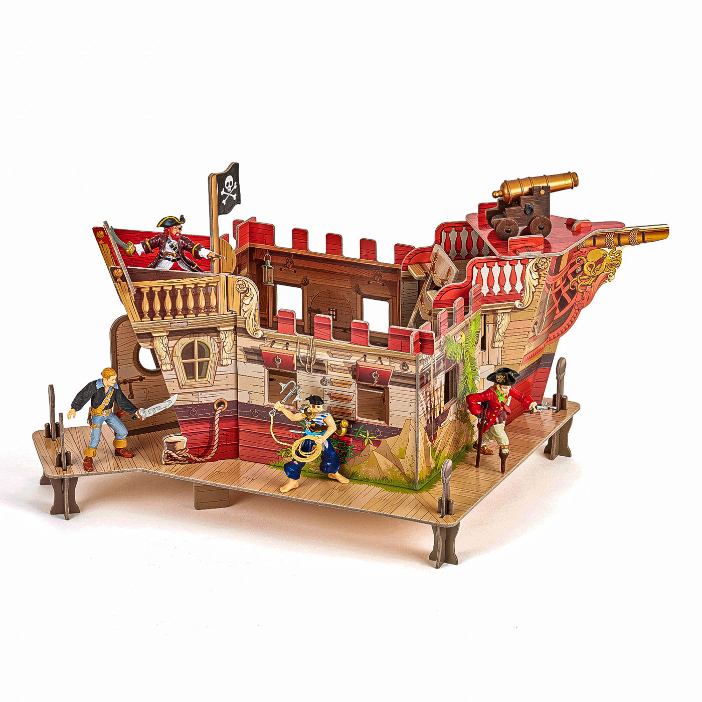 PAPO FIGURINA PUZZLE 3D CORABIE PIRATI