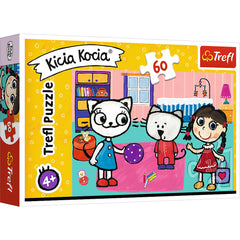 PUZZLE TREFL 60 KICIA KOCIA SI PRIETENII