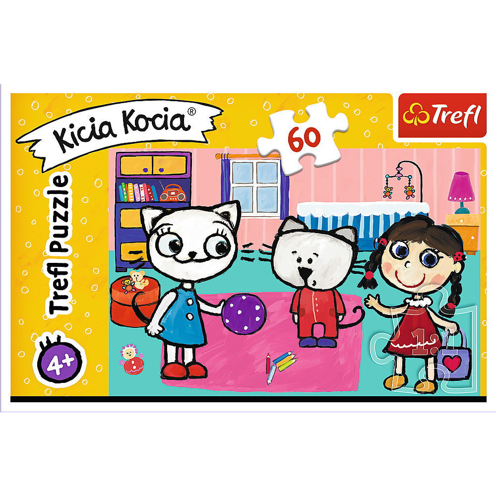 PUZZLE TREFL 60 KICIA KOCIA SI PRIETENII