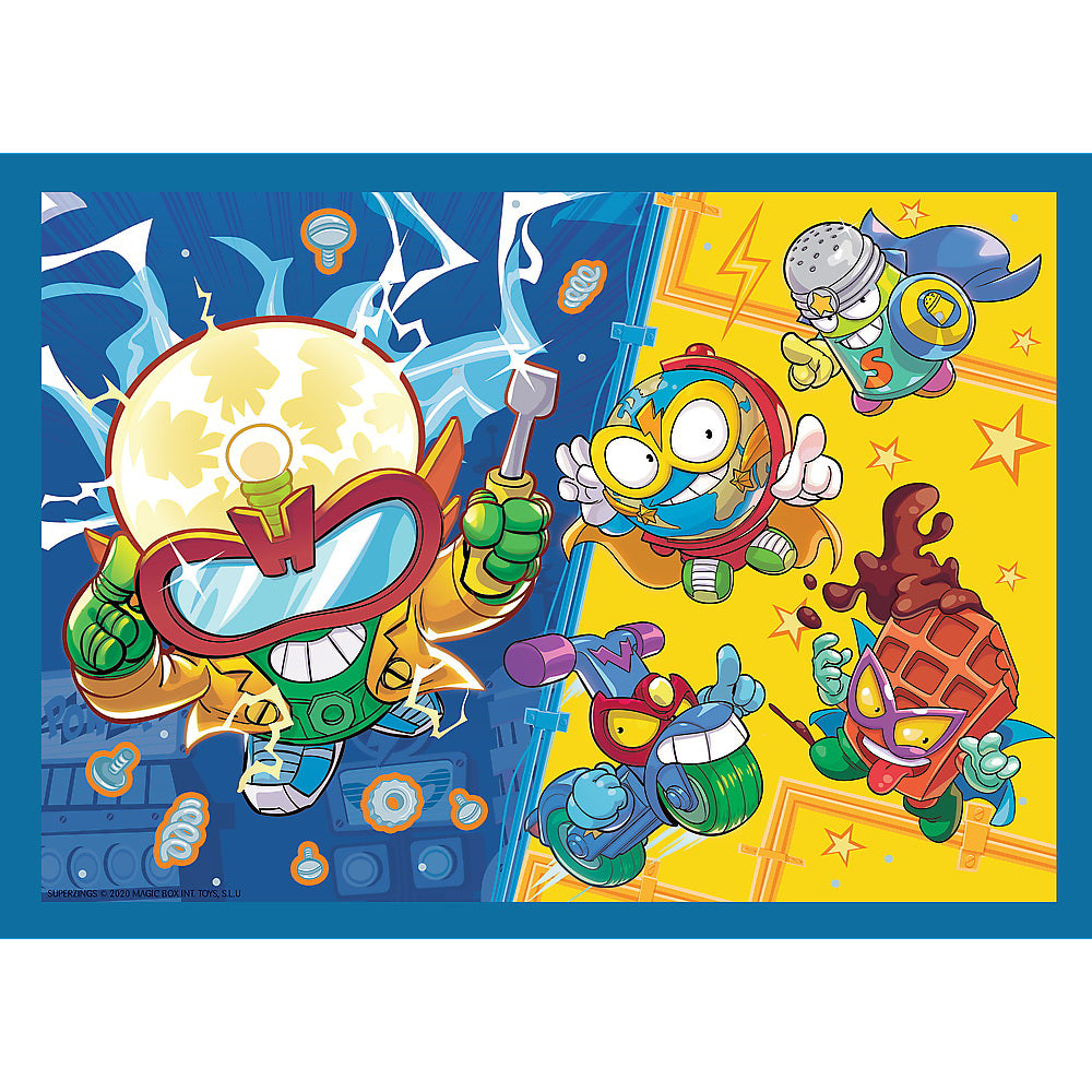 PUZZLE TREFL 4IN1 SUPER THINGS SUPER ACTIUNEA