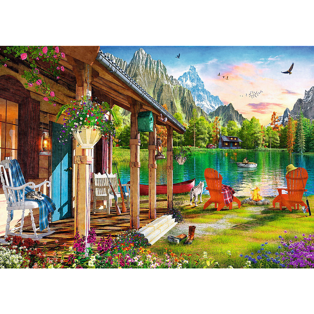 PUZZLE TREFL 500 CABANA DIN MUNTI