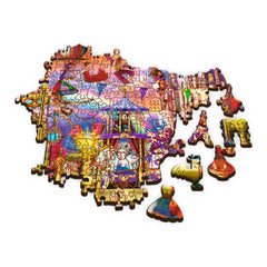 PUZZLE TREFL DIN LEMN 500+1 PIESE LUMEA MAGICA