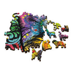 PUZZLE TREFL DIN LEMN 500+1 PIESE CATELUSII DRAGALASI