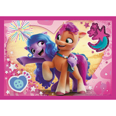 PUZZLE TREFL 4IN1 MY LITTLE PONY - PONEII COLORATI