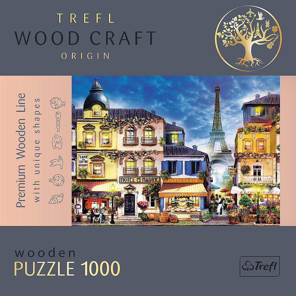 PUZZLE TREFL DIN LEMN 1000 PIESE STRADA FRANCEZA