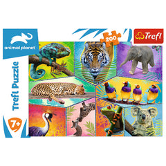 PUZZLE TREFL 200 ANIMAL PLANET O LUME EXOTICA