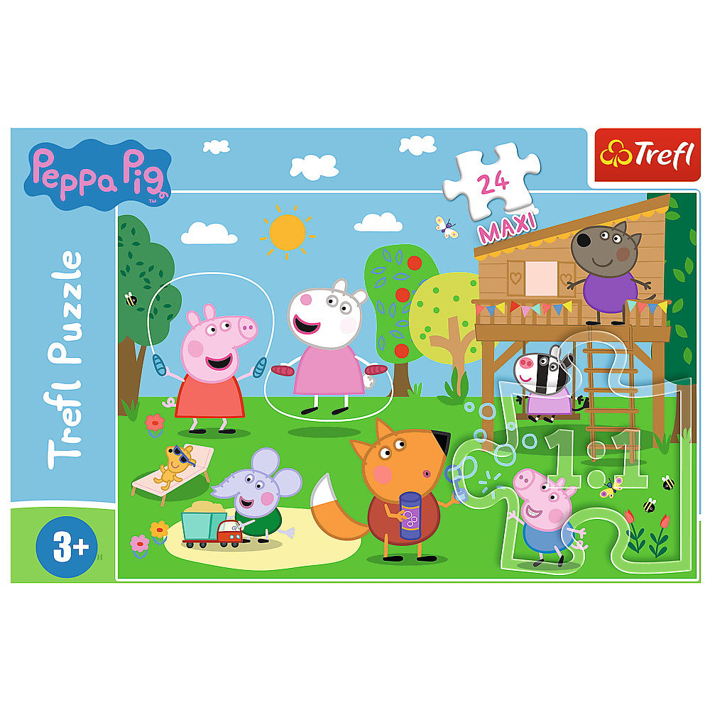 PUZZLE TREFL 24 MAXI PEPPA PIG DISTRACTIA DIN IARBA