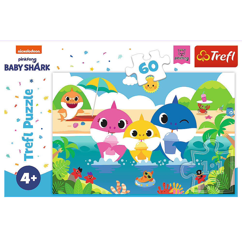 PUZZLE TREFL 60 BABY SHARK - FAMILIA IN VACANTA