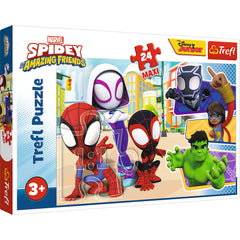 PUZZLE TREFL 24 MAXI SPIDEY SI PRIETENII LUI EXTRAORDINARI