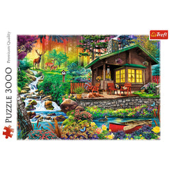 PUZZLE TREFL 3000 CABANA DIN PADURE