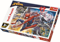 PUZZLE TREFL 24 MAXI CURAJOSUL SPIDERMAN