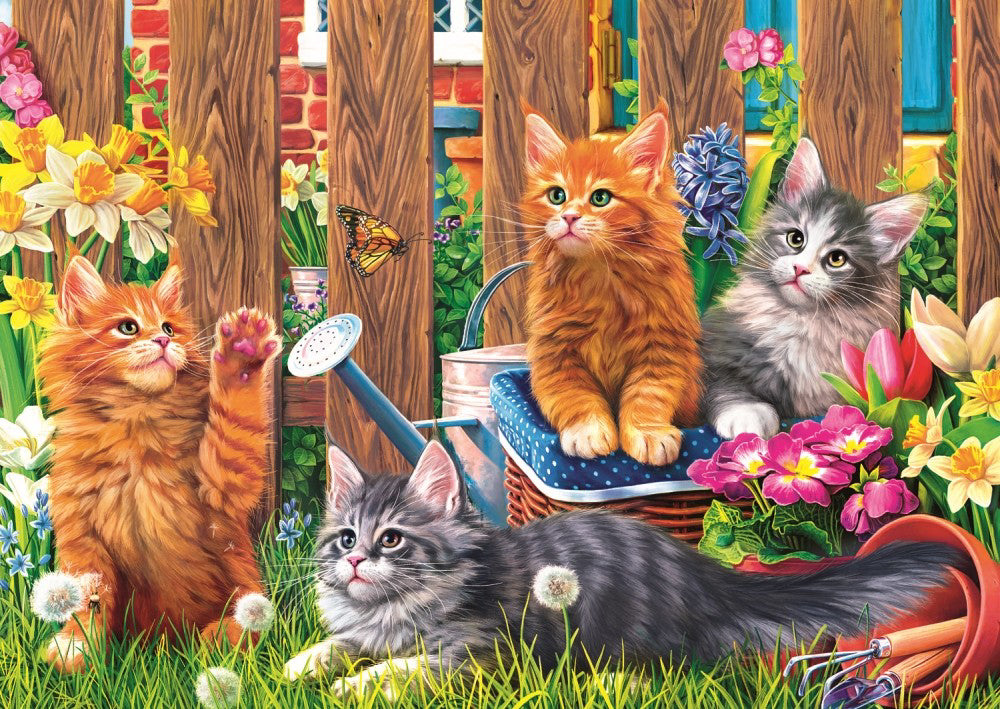 PUZZLE TREFL 500 PISICUTE IN GRADINA