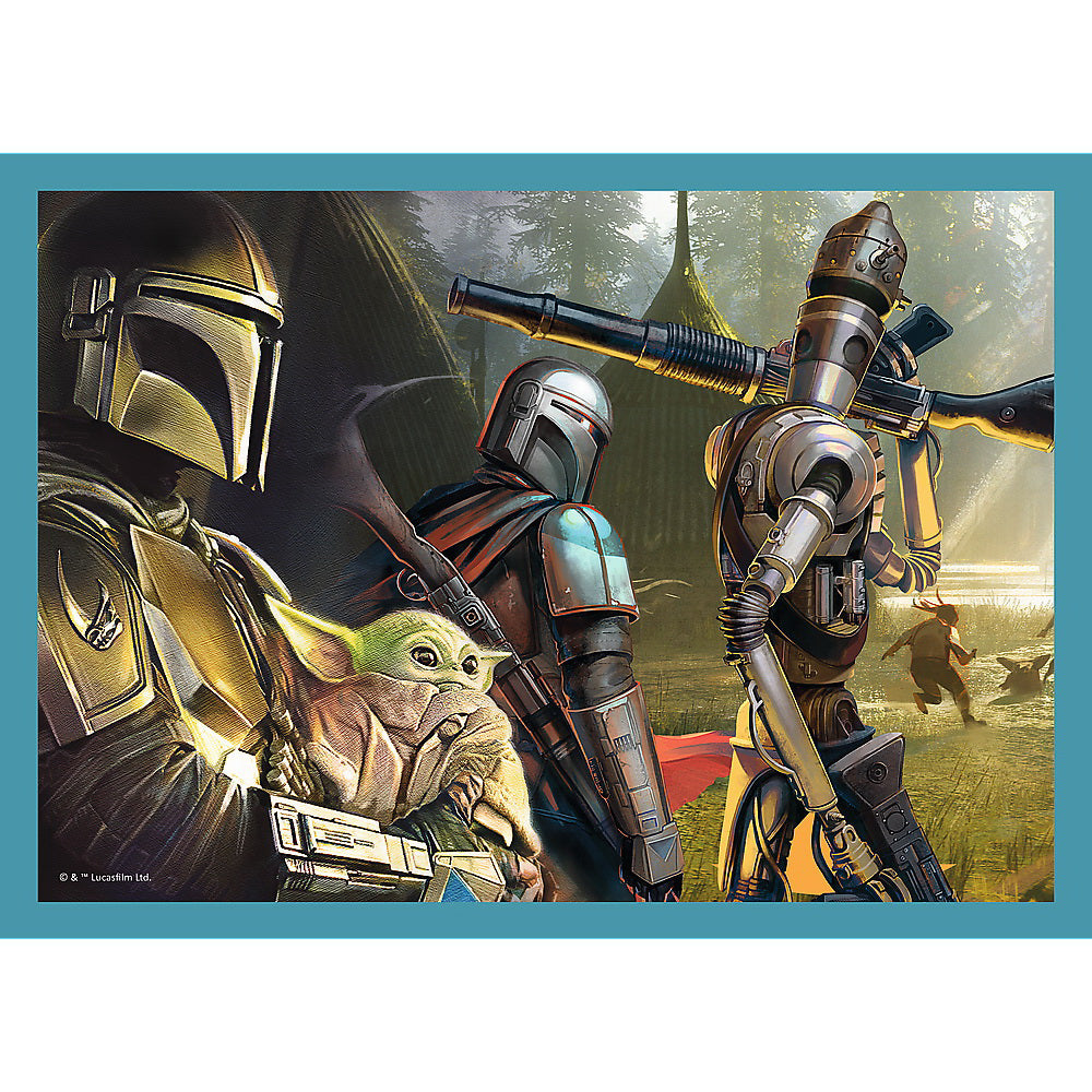 PUZZLE 4IN1 MANDALORIAN SI LUMEA LUI