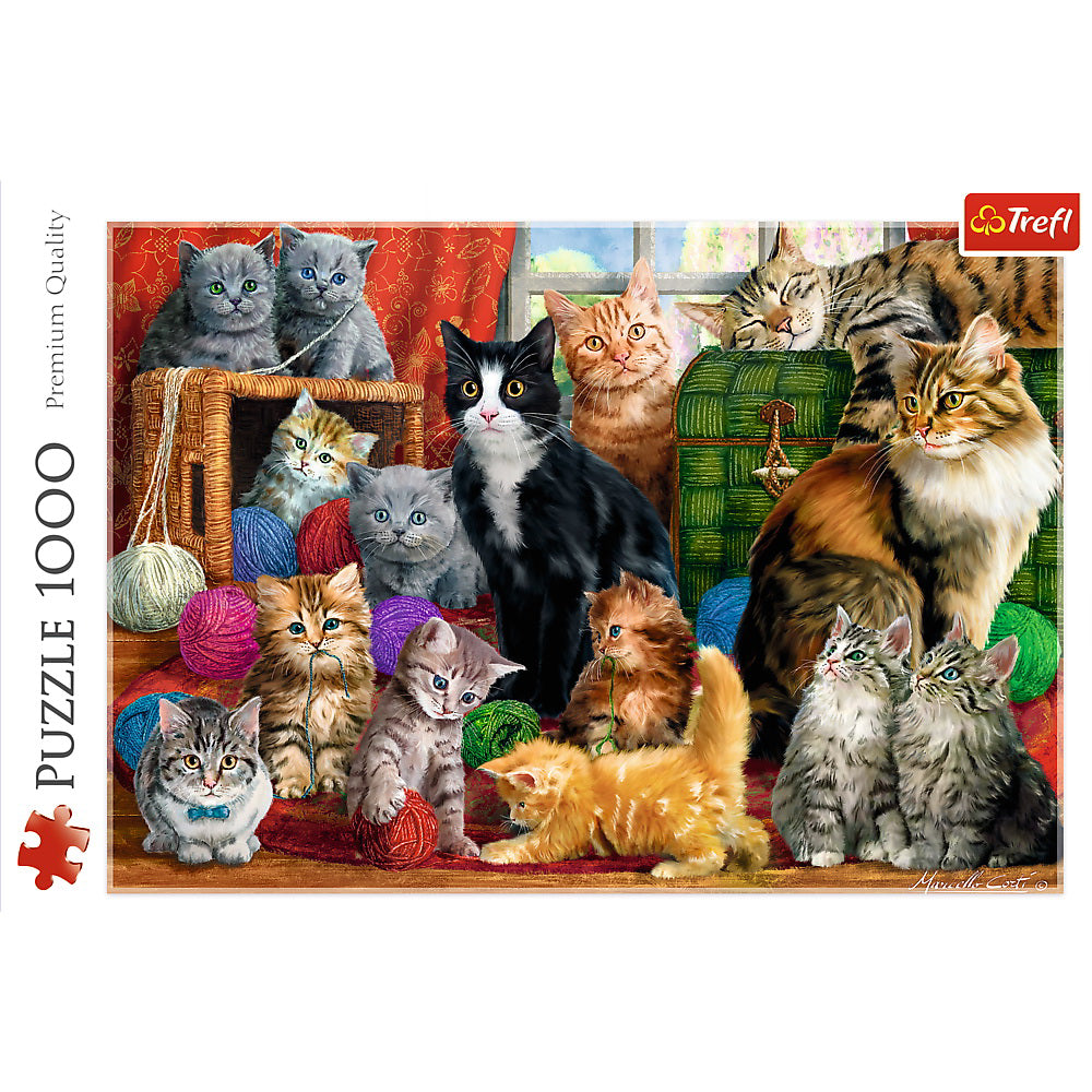 PUZZLE TREFL 1000 INTALNIREA PISICUTELOR