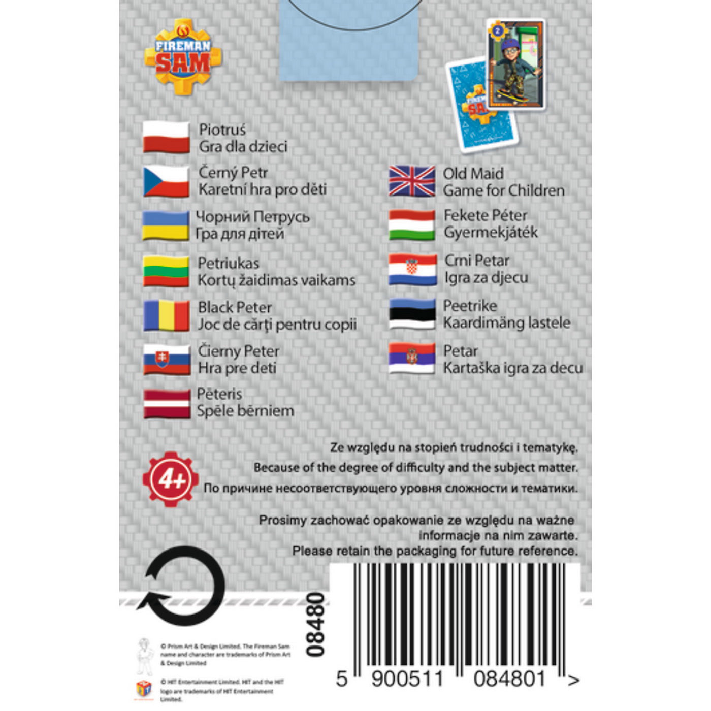 CARTI DE JOC PACALICI POMPIERUL SAM