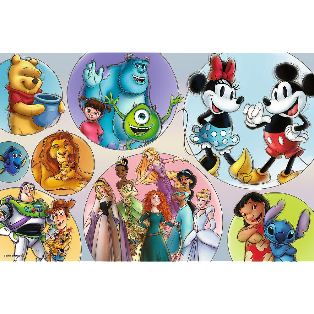 PUZZLE TREFL PRIMO SUPER SHAPE XXL 160 DISNEY 100 LUMEA DISNEY