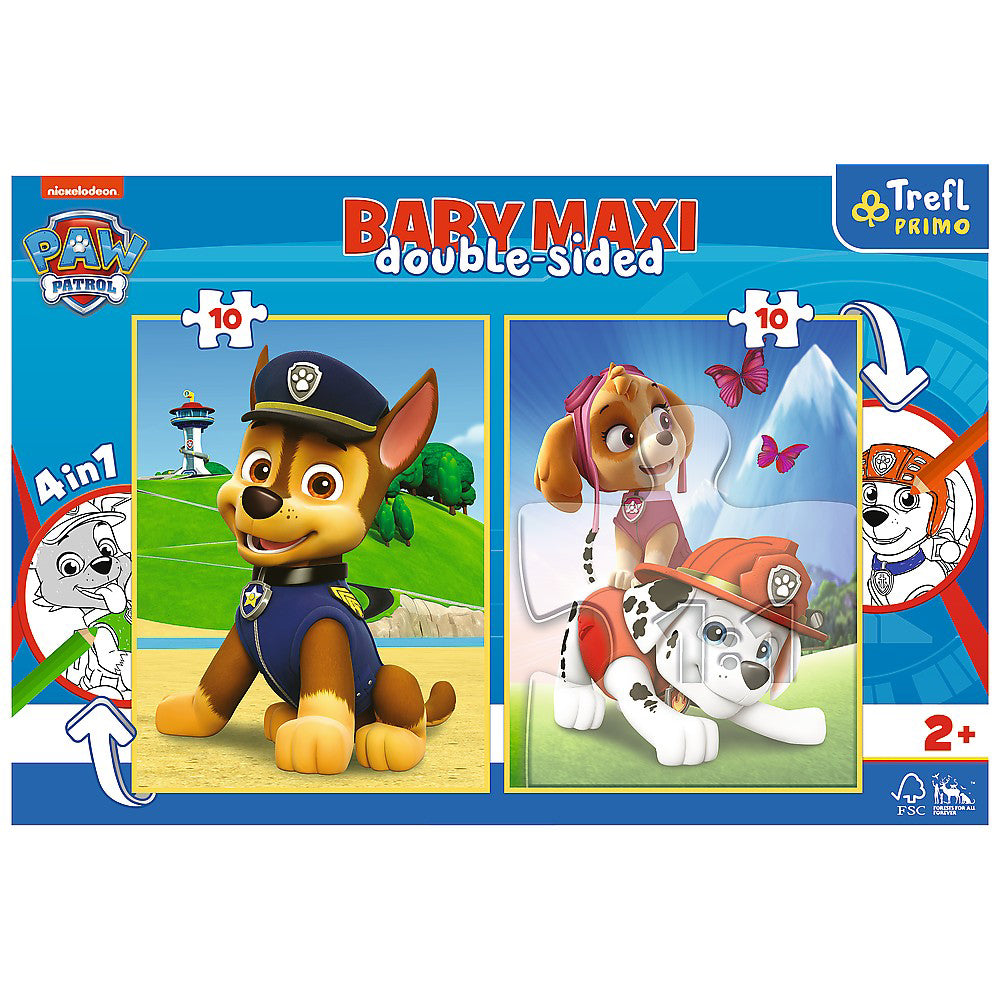 PUZZLE TREFL PRIMO BABY MAXI 2X10 PATRULA CATELUSILOR