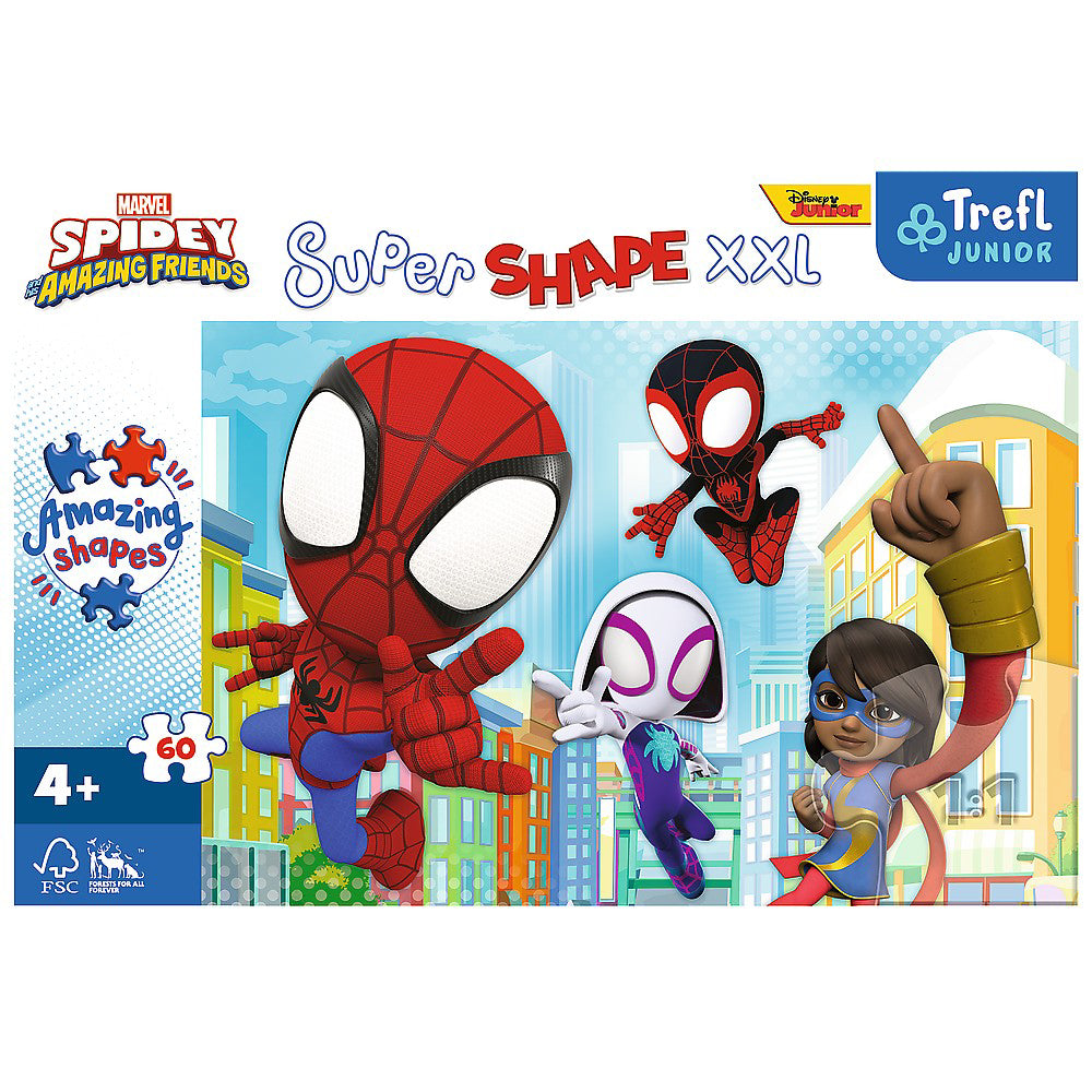 PUZZLE TREFL PRIMO SUPER SHAPE XXL 60 SPIDEY