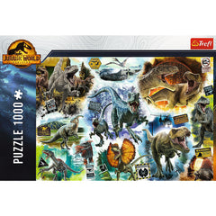 PUZZLE TREFL 1000 JURASSIC WORLD PE URMELE DINOZAURILOR