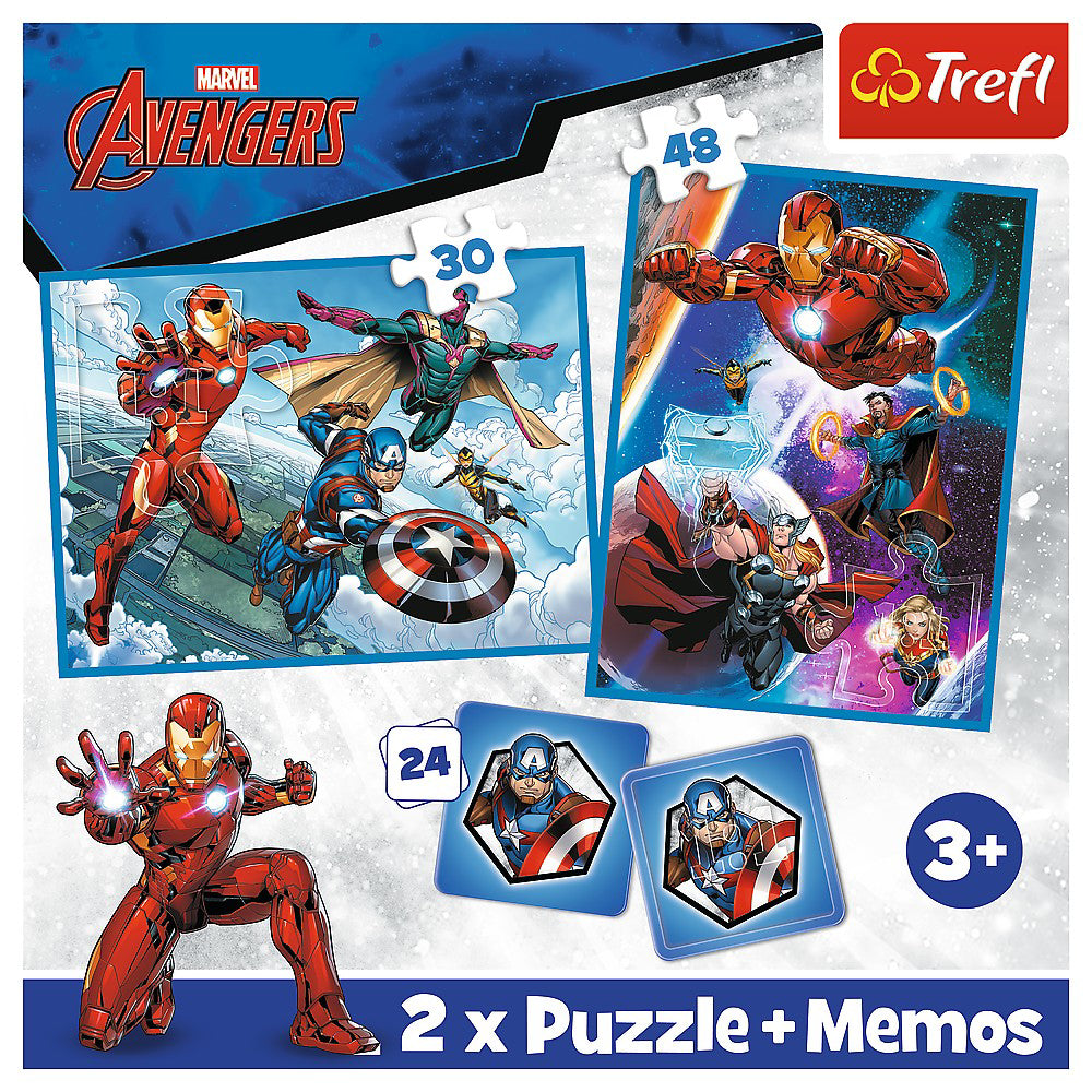 PUZZLE TREFL 2IN1 MEMO AVENGERS EROII IN ACTIUNE