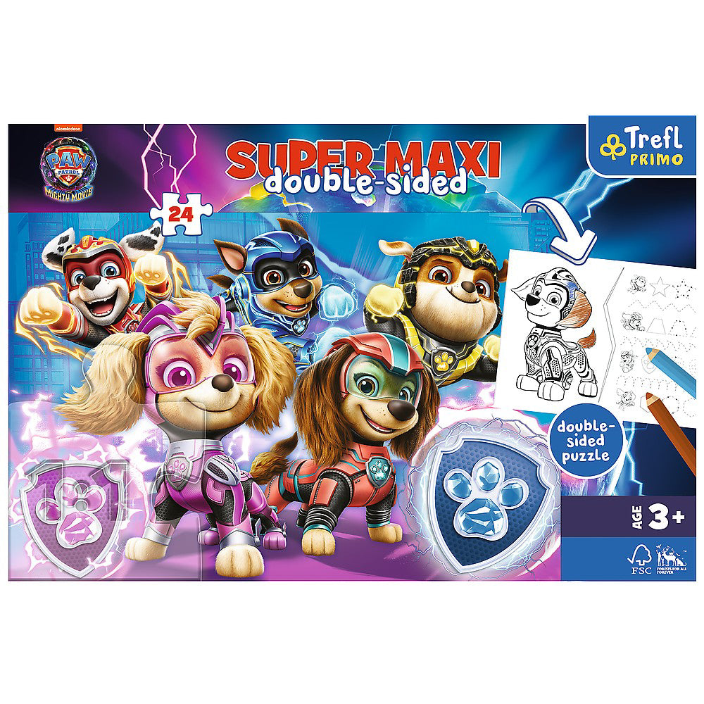 PUZZLE TREFL PRIMO 24 SUPER MAXI PATRULA CATELUSILOR ECHIPA IN ACTIUNE