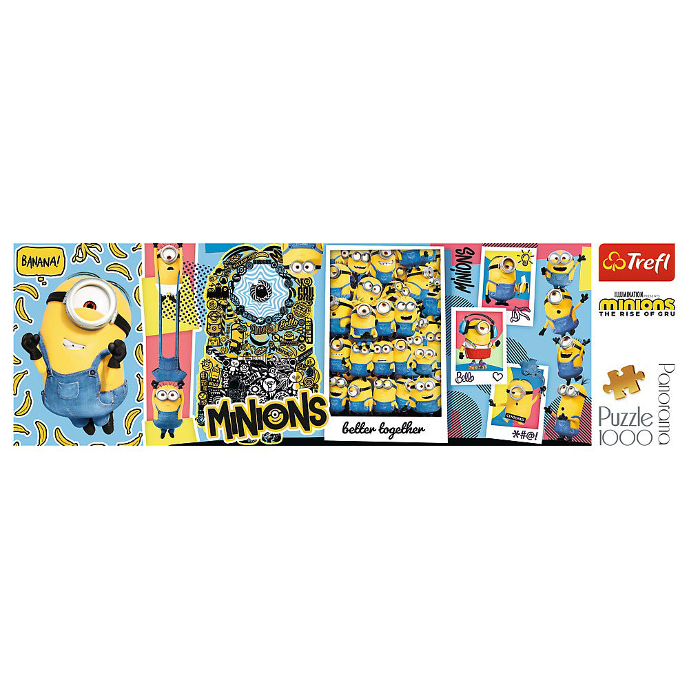 PUZZLE TREFL 1000 PANORAMA MINIONII