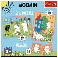 PUZZLE TREFL 2IN1 MEMO MOOMIN