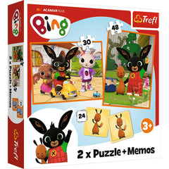 PUZZLE TREFL 2IN1 MEMO BING SI PRIETENII LUI