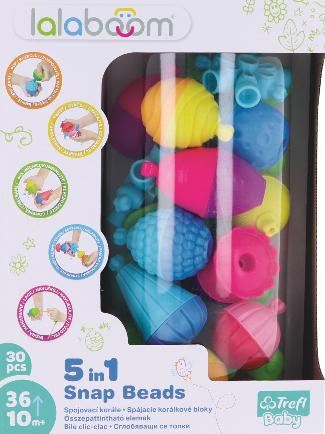 LALABOOM JOC DE DEZVOLTARE BEBE MONTESSORI 30 PIESE