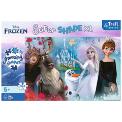 PUZZLE TREFL PRIMO SUPER SHAPE XXL 104 DISNEY FROZEN LUMEA ANEI SI A ELSEI